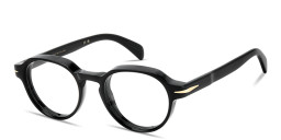 Shop DAVID BECKHAM Talisman Panthos Eyeglasses in Black online.