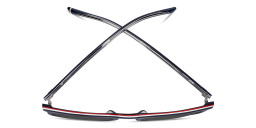 تسوق نظارات شمسية مربّعة بشعار العلم تومي هيلفيغر بلون أزرق أونلاين.