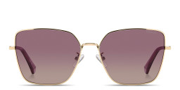 Polaroid Engraved Logo Cat-Eye Sunglasses in Gold – Product Photo 1