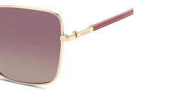 Polaroid Engraved Logo Cat-Eye Sunglasses in Gold – Product Photo 4