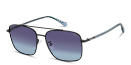 Polaroid Logo Lettering Aviator Sunglasses in Black – Product Photo 2