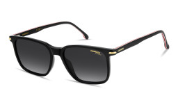 Shop Carrera Logo Lettering Rectangle Sunglasses in Black online.