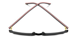 Shop Carrera Logo Lettering Rectangle Sunglasses in Black online.