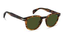 Shop DAVID BECKHAM Talisman Panthos Sunglasses in Brown Horn online.