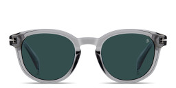 Shop DAVID BECKHAM Talisman Panthos Sunglasses in Transparent Grey online.