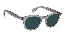 Shop DAVID BECKHAM Talisman Panthos Sunglasses in Transparent Grey online.