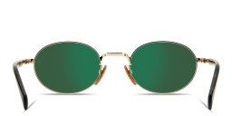 Shop DAVID BECKHAM Curator Collection Oval Sunglasses in Gold online.