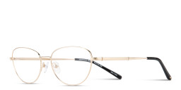 Shop TRICE Logo Cat-Eye Eyeglasses in Gold online.