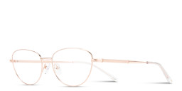 Shop TRICE Logo Cat-Eye Eyeglasses in Rose Gold online.