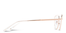 Shop TRICE Logo Cat-Eye Eyeglasses in Rose Gold online.