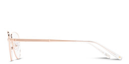 Shop TRICE Logo Cat-Eye Eyeglasses in Rose Gold online.