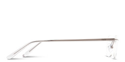 Shop TRICE Logo Rimless Rectangle Eyeglasses in Gunmetal online.
