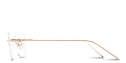 Shop TRICE Rimless Irregular Eyeglasses in Gold online.