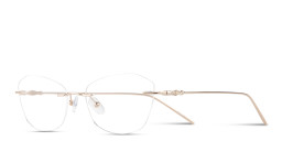 Shop TRICE Rimless Irregular Eyeglasses in Shiny Gold online.