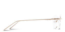 Shop TRICE Rimless Irregular Eyeglasses in Shiny Gold online.