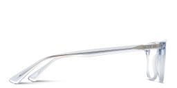 Shop TRICE Logo Kids Square Eyeglasses in Transparent Blue online.