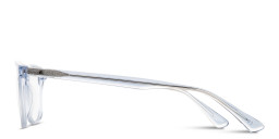 Shop TRICE Logo Kids Square Eyeglasses in Transparent Blue online.