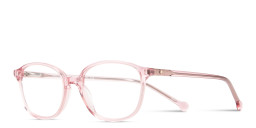Shop TRICE Logo Kids Round Eyeglasses in Transparent Pink online.