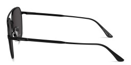 Shop Calvin Klein Engraved Logo Unisex Aviator Sunglasses in Black online.