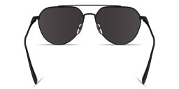 Shop Calvin Klein Engraved Logo Unisex Aviator Sunglasses in Black online.