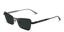 Shop Calvin Klein Logo Signature Cat-Eye Sunglasses in Black online.