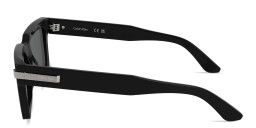 Shop Calvin Klein Logo Lettering Unisex Rectangle Sunglasses in Black online.