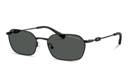 Shop Armani Exchange A|X Logo Unisex Irregular Sunglasses in Matte Black online.
