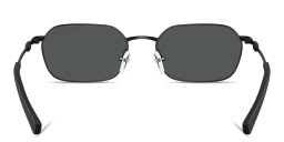 Shop Armani Exchange A|X Logo Unisex Irregular Sunglasses in Matte Black online.