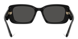 Shop Coach Logo Square Sunglasses in Black online.