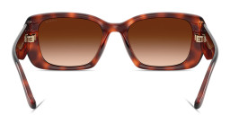 Shop Coach Logo Square Sunglasses in Caramel Tortoise online.