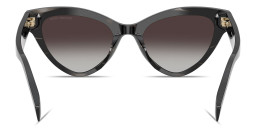 Shop Michael Kors Roanoke Cat-Eye Sunglasses in Black Horn online.