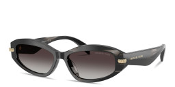 Michael Kors Wilmington Oval Sunglasses in Black Horn – Product Photo 2