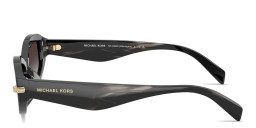 Michael Kors Wilmington Oval Sunglasses in Black Horn – Product Photo 3
