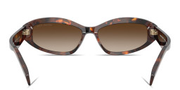 Michael Kors Wilmington Oval Sunglasses in Tortoise – Product Photo 4