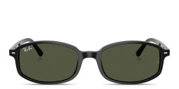 Shop Ray-Ban Sam Unisex Irregular Sunglasses in Black online.