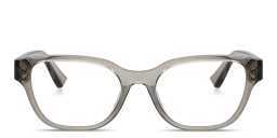 Shop Armani Exchange A|X Logo Cat-Eye Eyeglasses in Transparent Grey online.