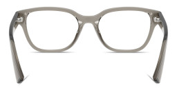Shop Armani Exchange A|X Logo Cat-Eye Eyeglasses in Transparent Grey online.