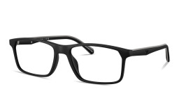 Shop Emporio Armani Eagle Logo Wide Pillow Eyeglasses in Matte Black online.