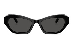 Shop Swarovski Crystal Cat-Eye Sunglasses in Black online.