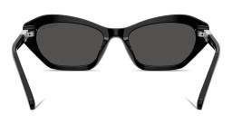 Shop Swarovski Crystal Cat-Eye Sunglasses in Black online.