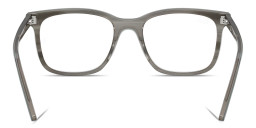Shop Ray-Ban Optics Unisex Square Eyeglasses in Striped Grey online.