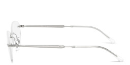 Shop Ray-Ban Optics Unisex Rimless Oval Eyeglasses in Silver online.