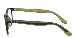 Shop Ray-Ban Optics Kids Bio-Based Pillow Eyeglasses in Grey On Rubber Green online.