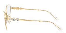 Shop Swarovski Crystal Cat-Eye Eyeglasses in Gold online.