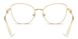 Shop Swarovski Crystal Cat-Eye Eyeglasses in Gold online.