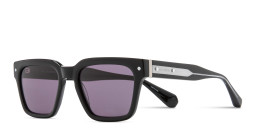 Shop ALL SAINTS Suki Unisex Square Sunglasses in Black online.