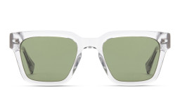 Shop ALL SAINTS Suki Unisex Square Sunglasses in Transparent Grey online.