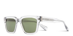 Shop ALL SAINTS Suki Unisex Square Sunglasses in Transparent Grey online.