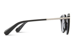 Shop ALL SAINTS Van Unisex Round Sunglasses in Black online.