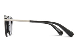 Shop ALL SAINTS Van Unisex Round Sunglasses in Black online.